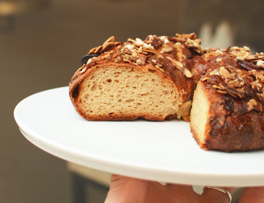 Roscón de Reyes Vegano, Sin Gluten, Sin Leche y Sin Huevo.