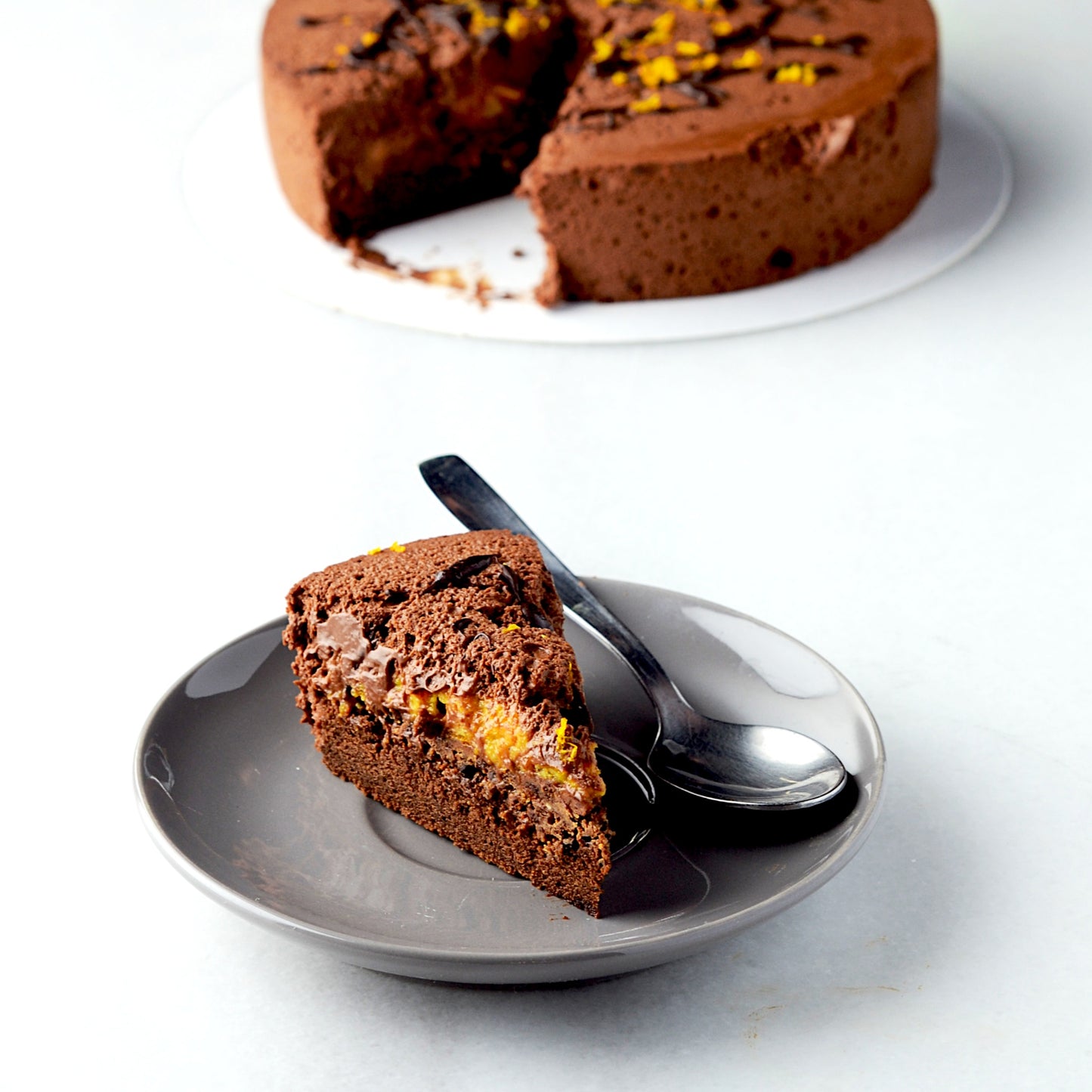 Pastel Mousse de Chocolate Sin Gluten y Vegano.