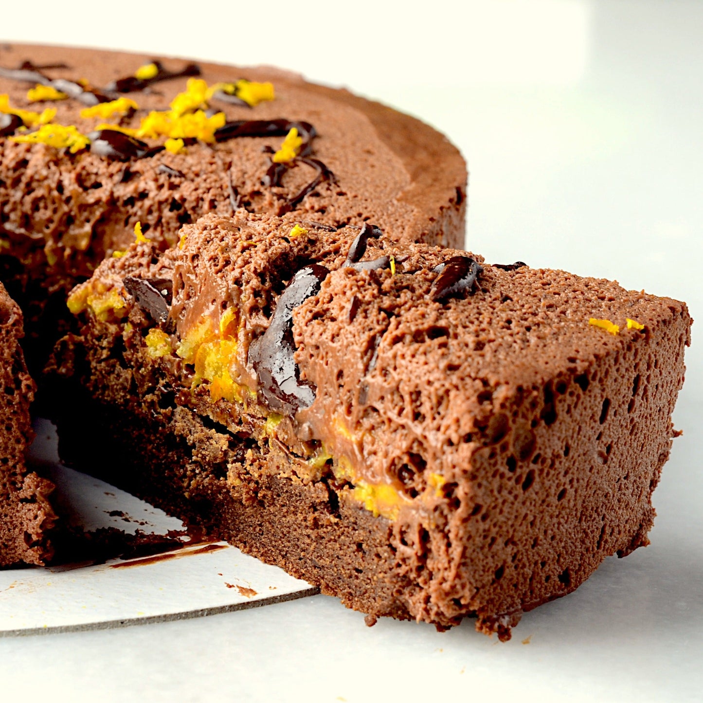Pastel Mousse de Chocolate Sin Gluten y Vegano.