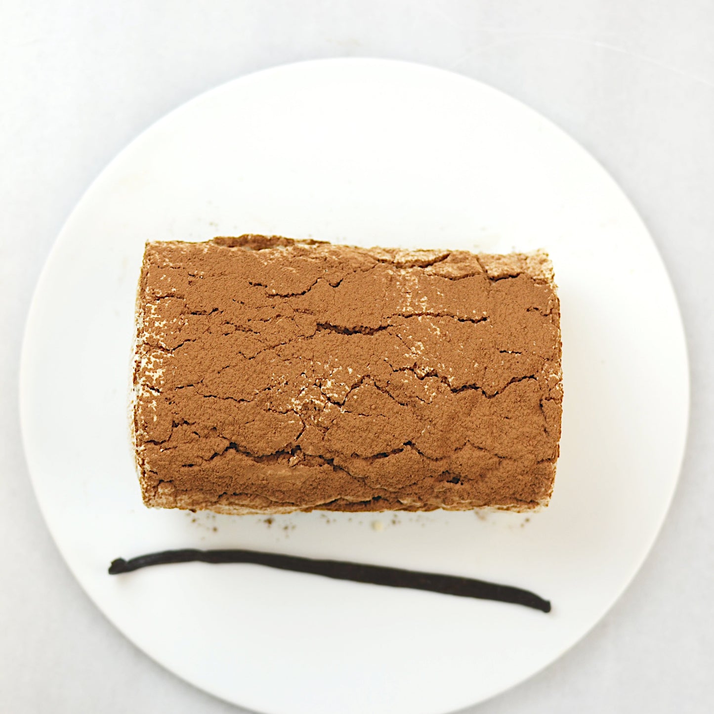 Tronco de Navidad sin gluten y sin lactosa.