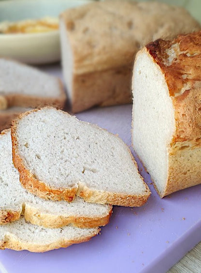 Pan Sin Gluten de Harinas Semi integrales ecológicas y certificadas sin gluten.