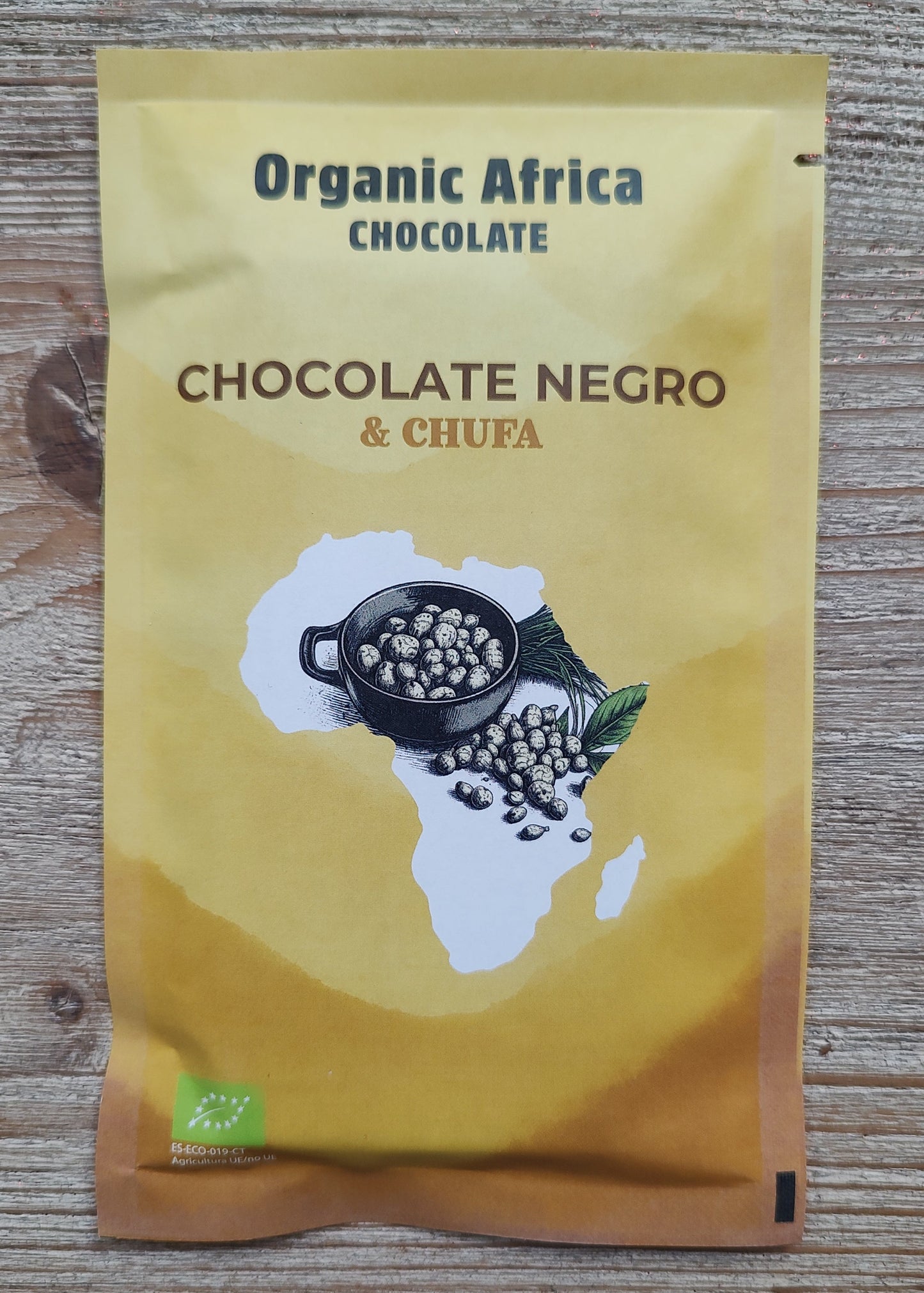 TABLETA DE CHOCOLATE ORGANIC AFRICA SABOR CHUFA