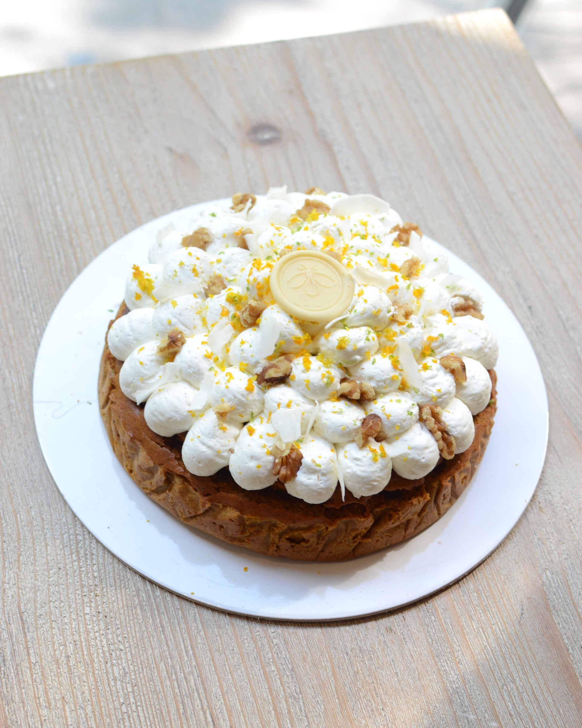 Pastel Carrot Cake Sin Gluten y Vegano