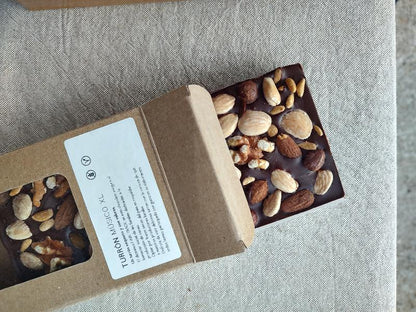 Tableta Chocolate Vegano y Sin Gluten con frutos secos