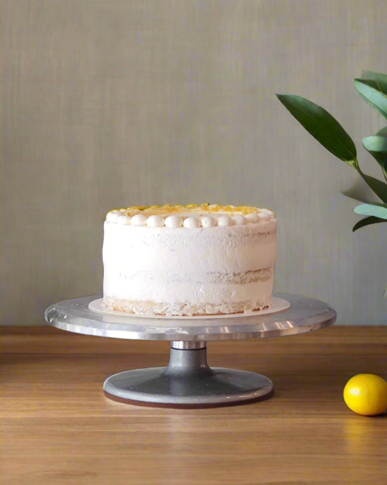 pastel de limon sin gluten y vegano