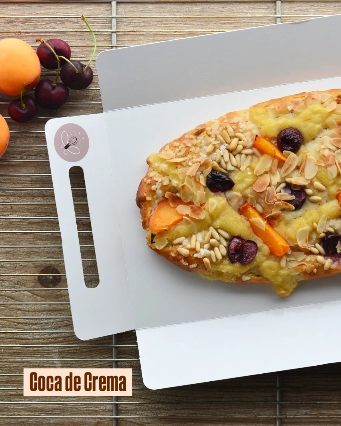 Coca de Crema sin gluten y vegana especial de san juan