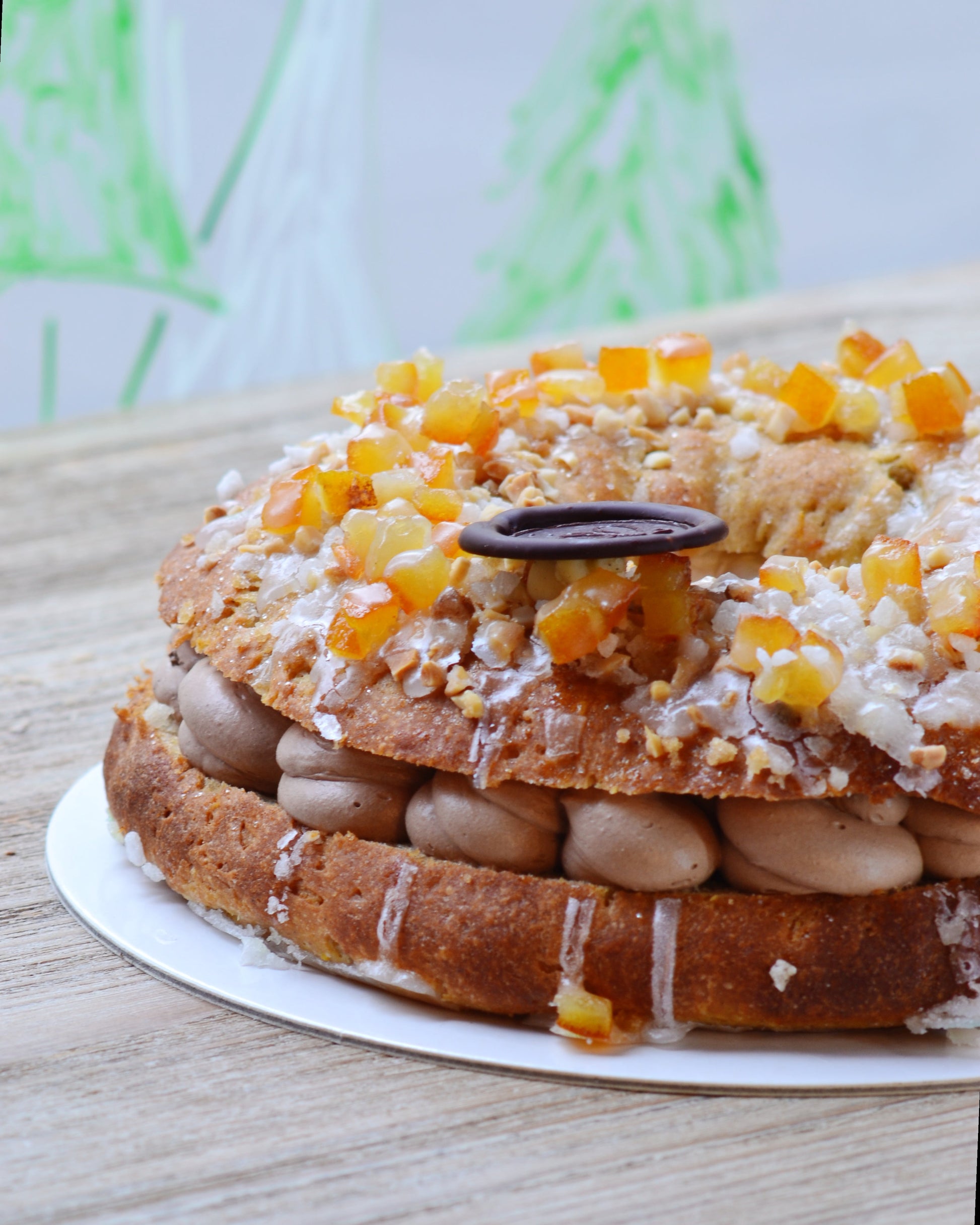 Roscón de reyes sin gluten y vegano