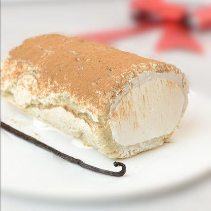 Tronc de nadal sin gluten, sin lactosa con ingredientes plant based es un tronc de nadal vegano.